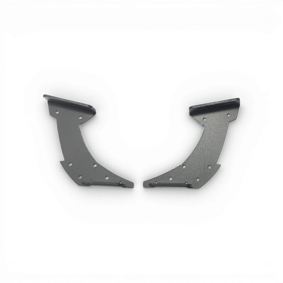 Support d’aileron en aluminium pour wing stay, compatible avec véhicules de marque Metal Garage, fixation robuste et légère.