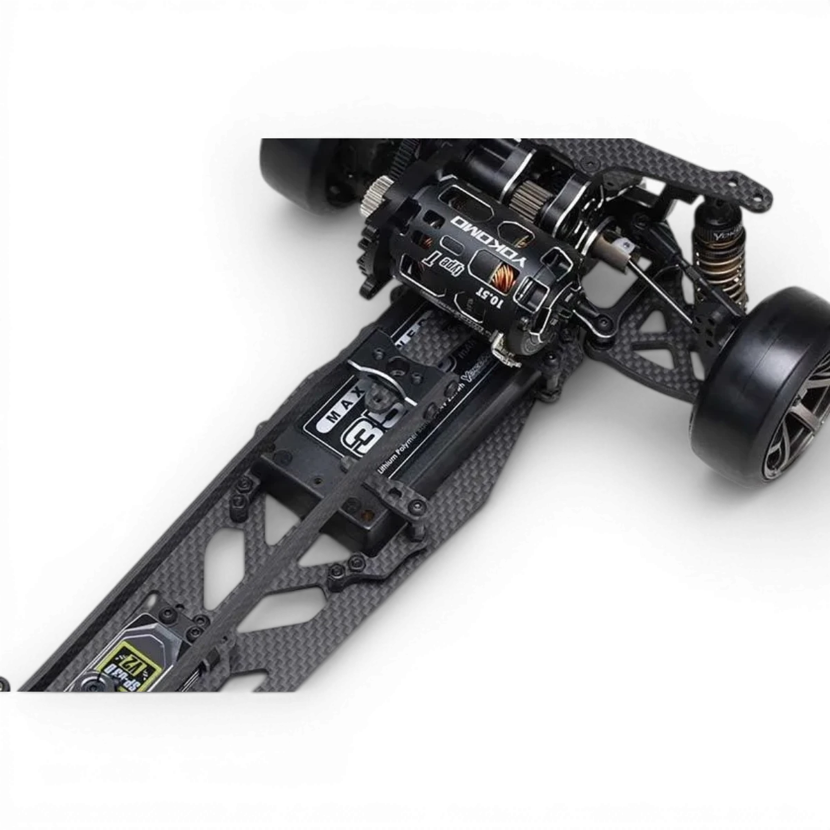 Support de batterie en carbone mat Team Yokomo pour MD1.0, pièce détachée robuste pour voitures RC.
