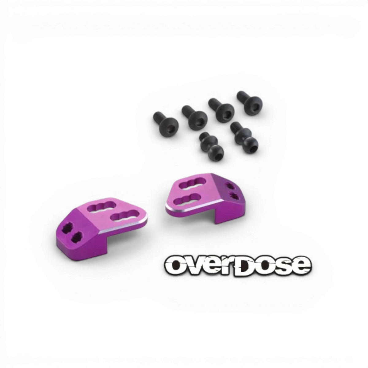 Support de bras supérieur arrière large offset pour motocross Overdose, pièce détachée durable et résistante.