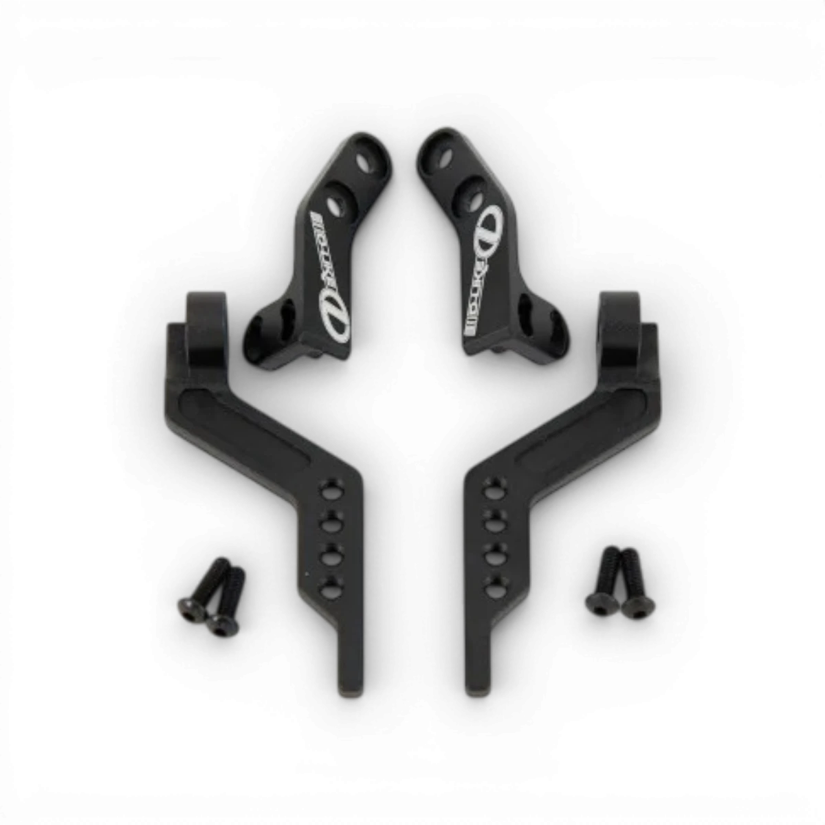 Support de servo en aluminium D'like, conçu pour jouets, visible avec fixation solide et finition métallique brillante.