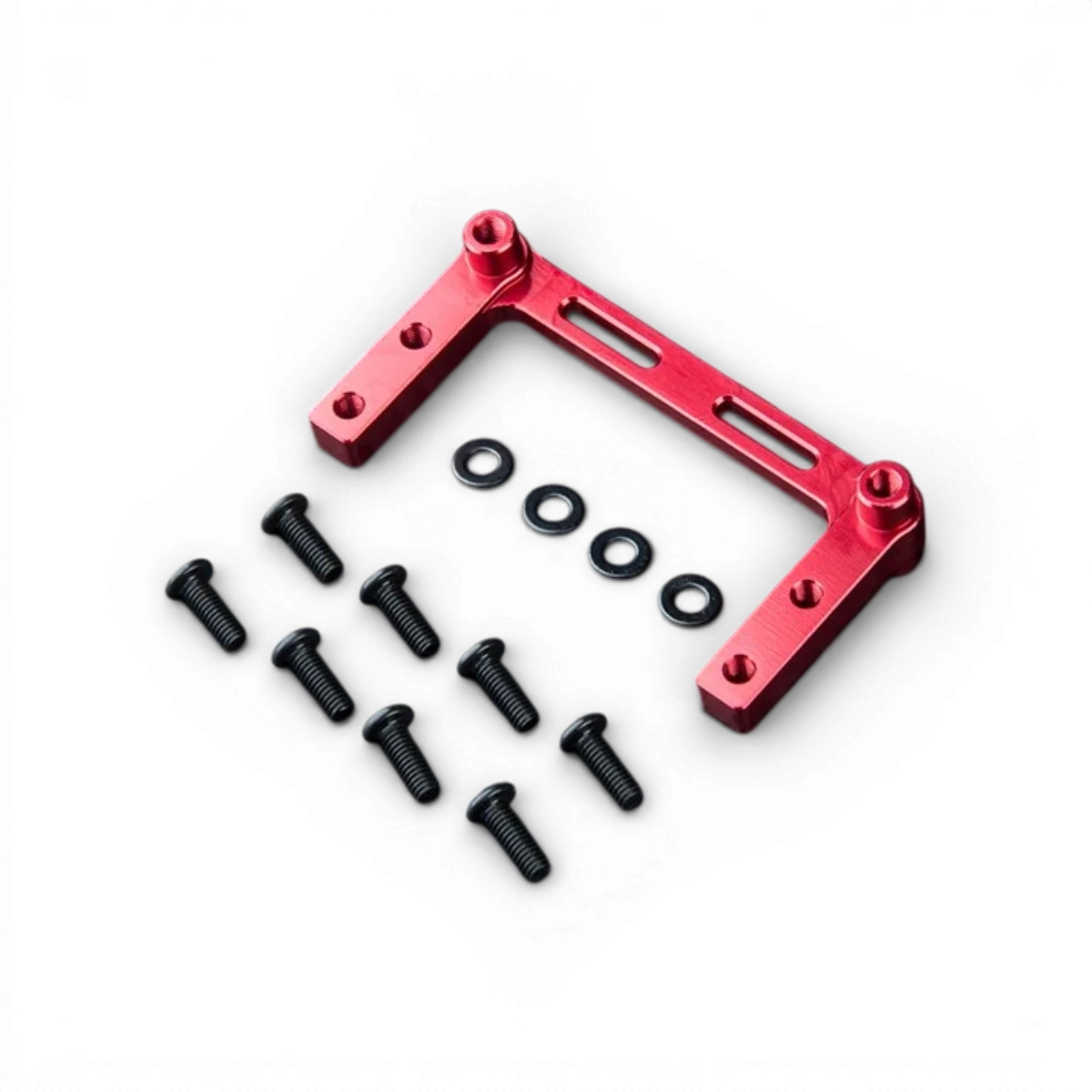 Support de servo en aluminium Max Speed Technology RMX 4, pièce détachée pour robot ou véhicule RC, visible avec fixation robuste.