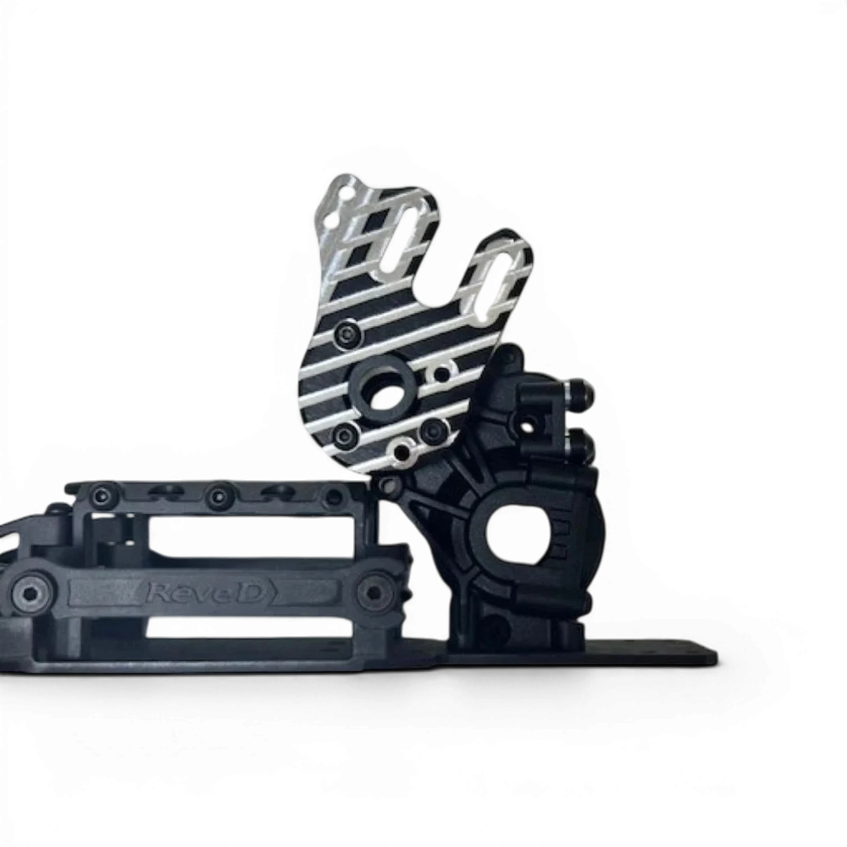Support moteur en aluminium RDX pour moteur 380, conçu par Addiction RC Design, monture robuste pour modèles RC.