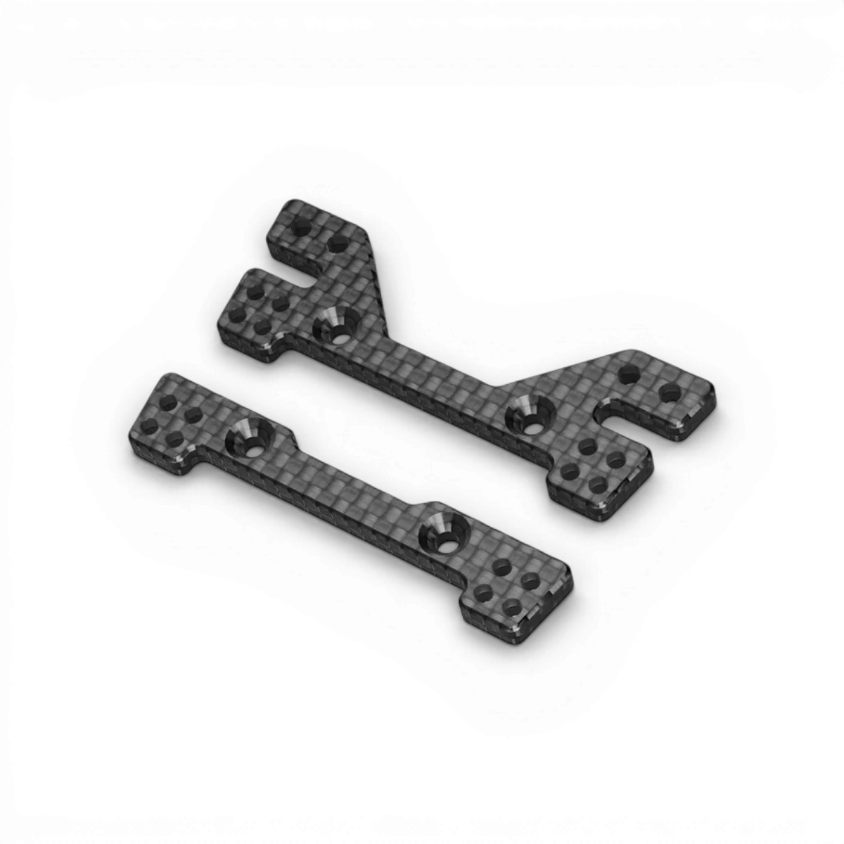 Front upper arm mount for GRK, KaizenRC spare part, in black plastic with visible metal fastening.
