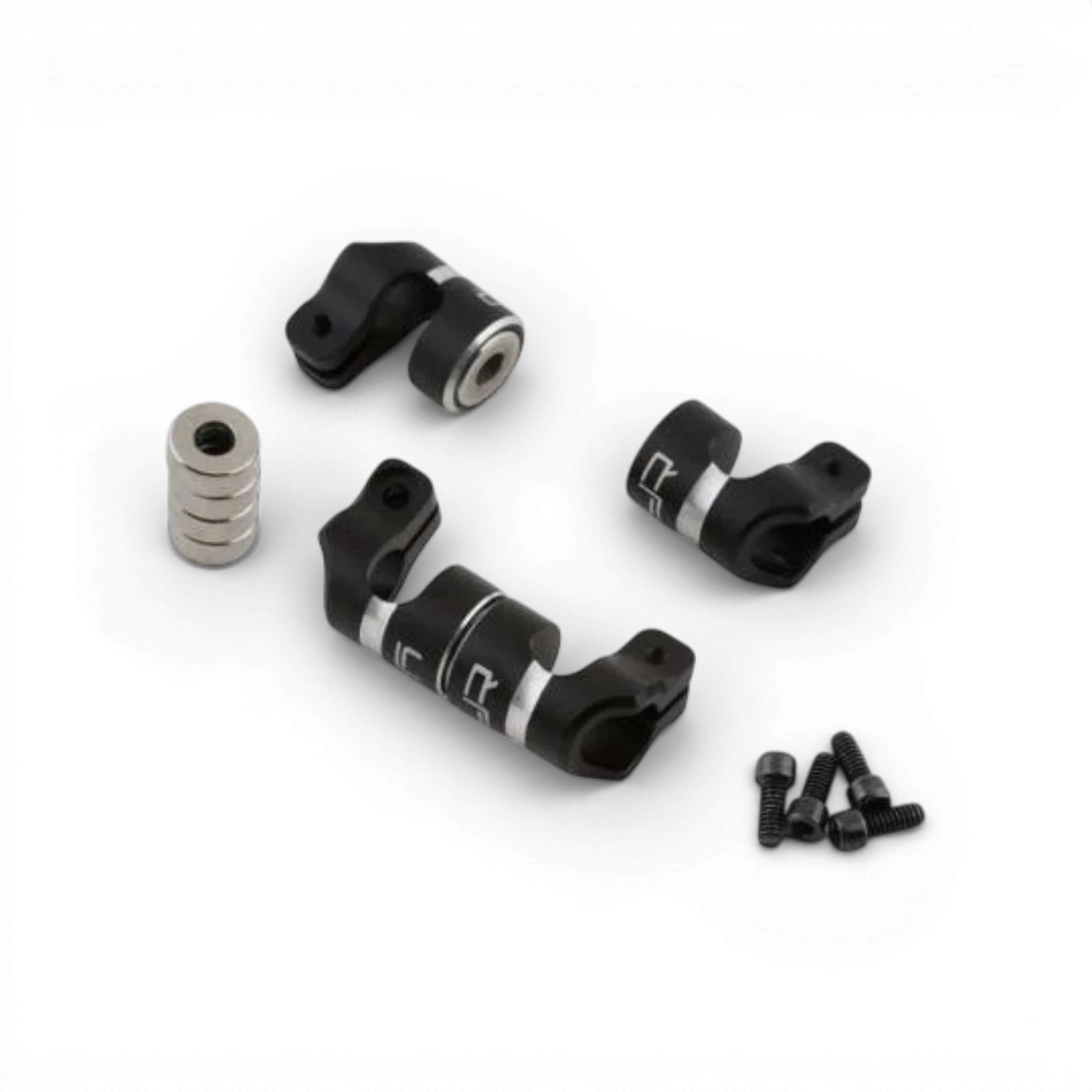 Supports de carrosserie magnétiques en aluminium de 6 mm, pour véhicules RC, marque Yeah Racing, fixation solide et légère.