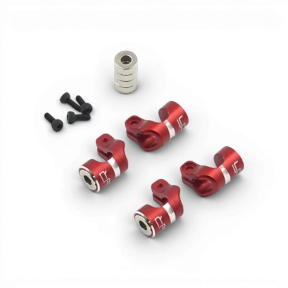 Supports de carrosserie magnétiques en aluminium de 6 mm, compatible avec supports Yeah Racing pour fixation solide.