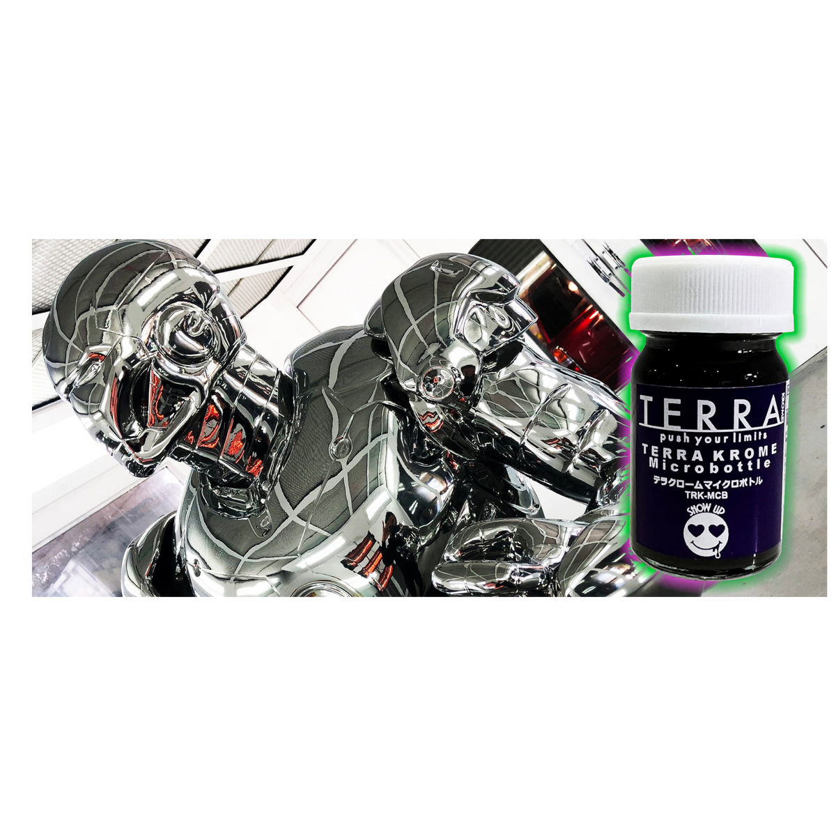 Kit TERRA KROME 1K de Show UP avec composants électroniques et accessoires pour projets de modélisme et électronique.