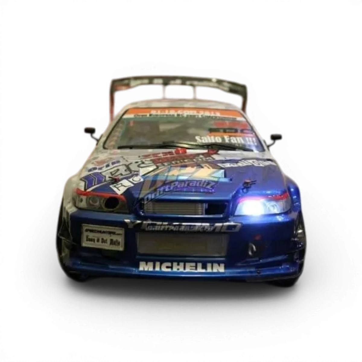 Carrosserie Toyota Chaser JZX100 Street de la marque Team Yokomo, vue détaillée en plastique pour modélisme automobile.