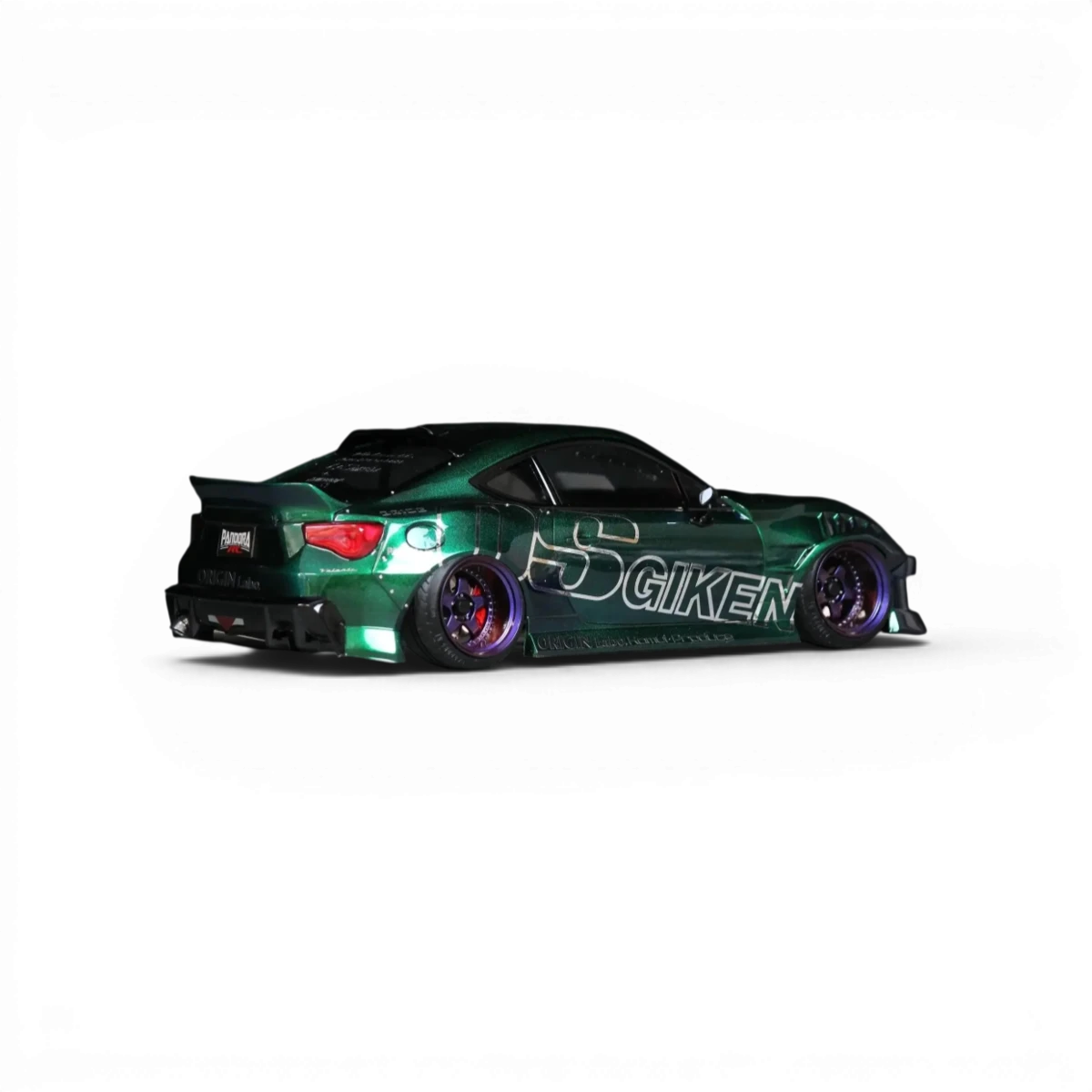 Voiture télécommandée Toyota GT86 (ZN6) Drift Line Pandora RC, carrosserie détaillée et réaliste pour modèles RC.