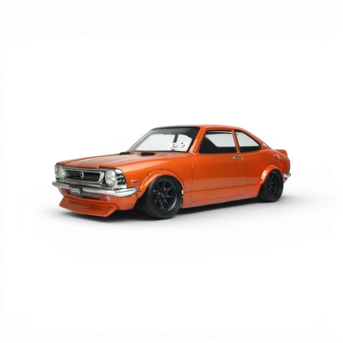 Carrosserie Toyota Levin TE27 Pandora RC, modèle réduit de voiture classique, en détail avec peinture et finitions visibles.