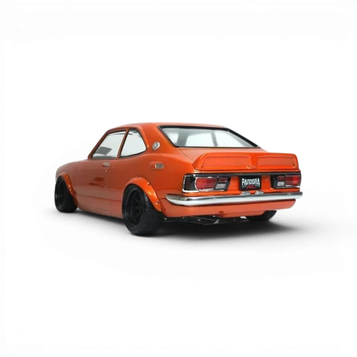 Carrosserie Toyota Levin TE27 Pandora RC, modèle réduit de voiture classique, en plastique avec détails peints.