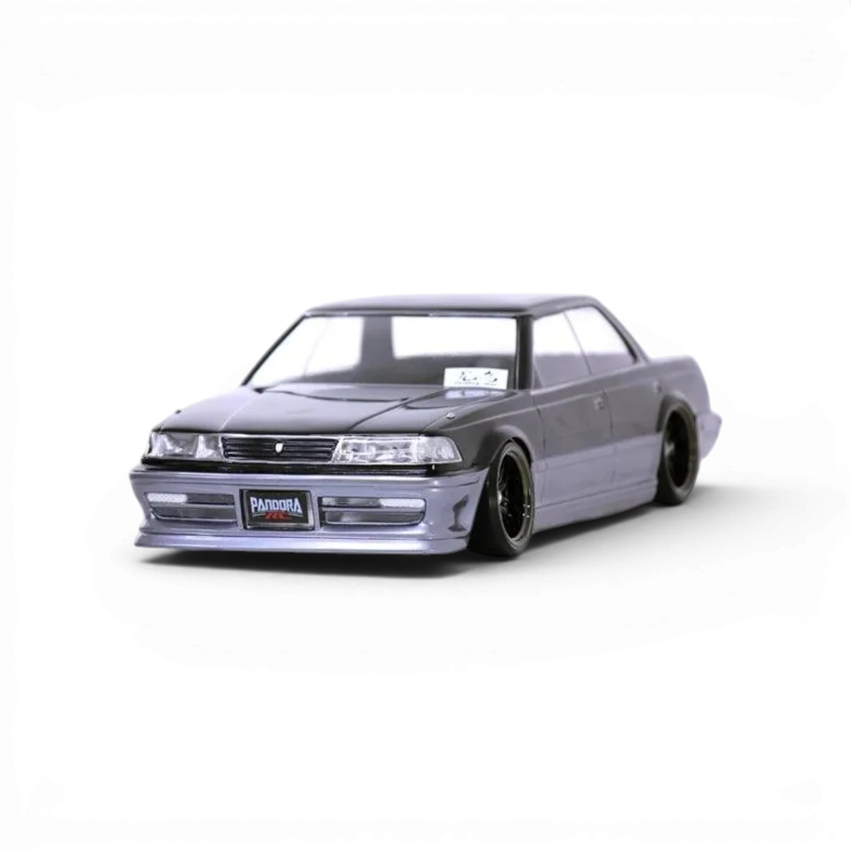 Carrosserie Toyota Mark II JZX81 Ver. 2 Pandora RC, modèle réduit de voiture, vue de face avec détails de la carrosserie.