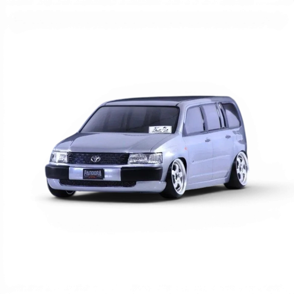 Modèle de carrosserie Toyota Probox Pandora RC, vue de face avec détails réalistes et peinture brillante.