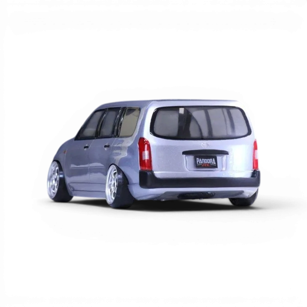 Voiture Toyota Probox Pandora RC, modèle de carrosserie pour drone ou véhicule radiocommandé, vue de face avec détails brillants