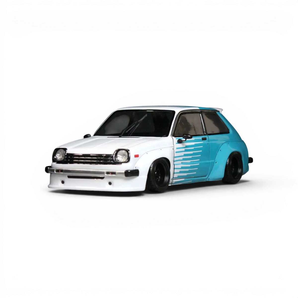 Carrosserie Toyota STARLET KP61 early N2 pour radio-commande Pandora RC, détail précis de la carrosserie en image.