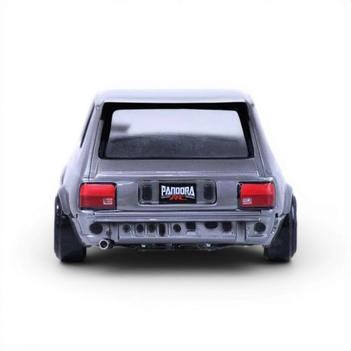 Modèle de carrosserie Toyota Starlet KP61 tardif de Pandora RC, vue détaillée de la voiture miniature.