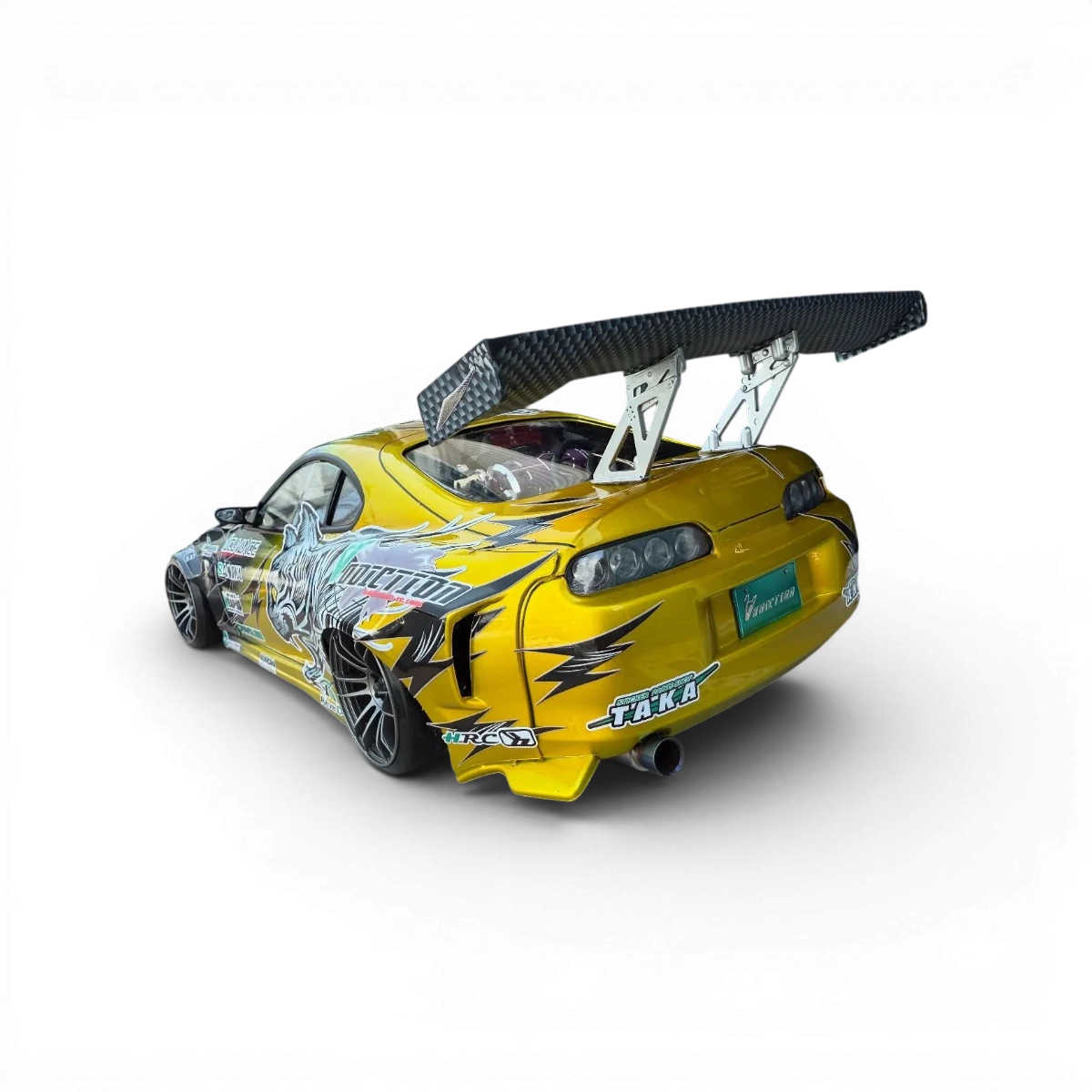 Carrosserie Toyota Supra MK4 JZA80 BOMEX de Addiction RC Design, kit large pour voiture RC, finition détaillée et réaliste.