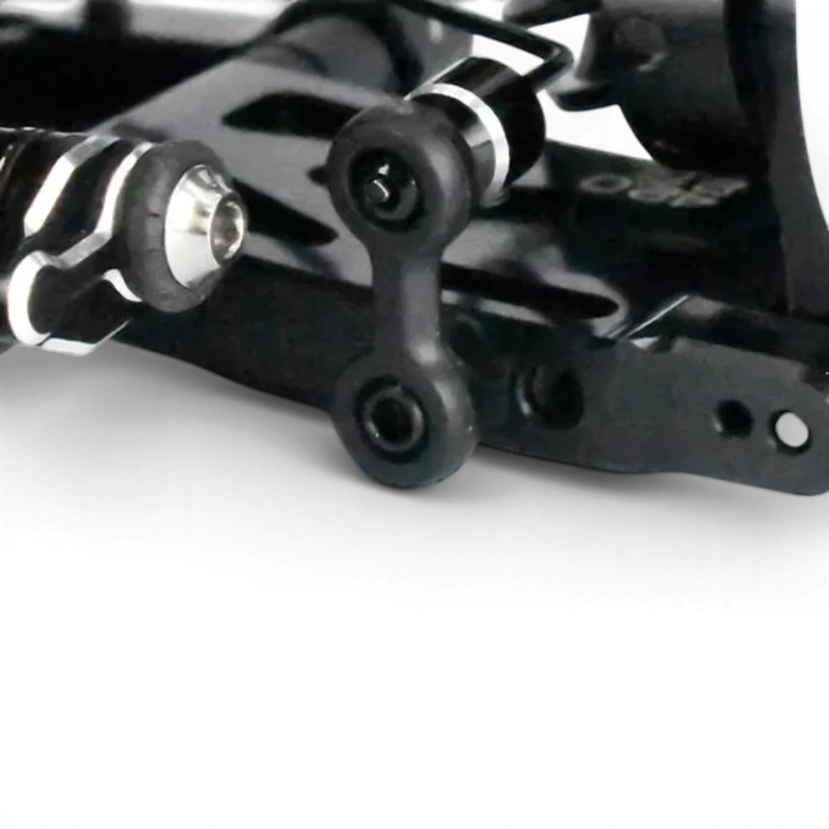 Triangle arrière haute traction 42mm 2,6° pour barre stabilisatrice, pièce détachée Team Reve D, fixation stable et robuste.