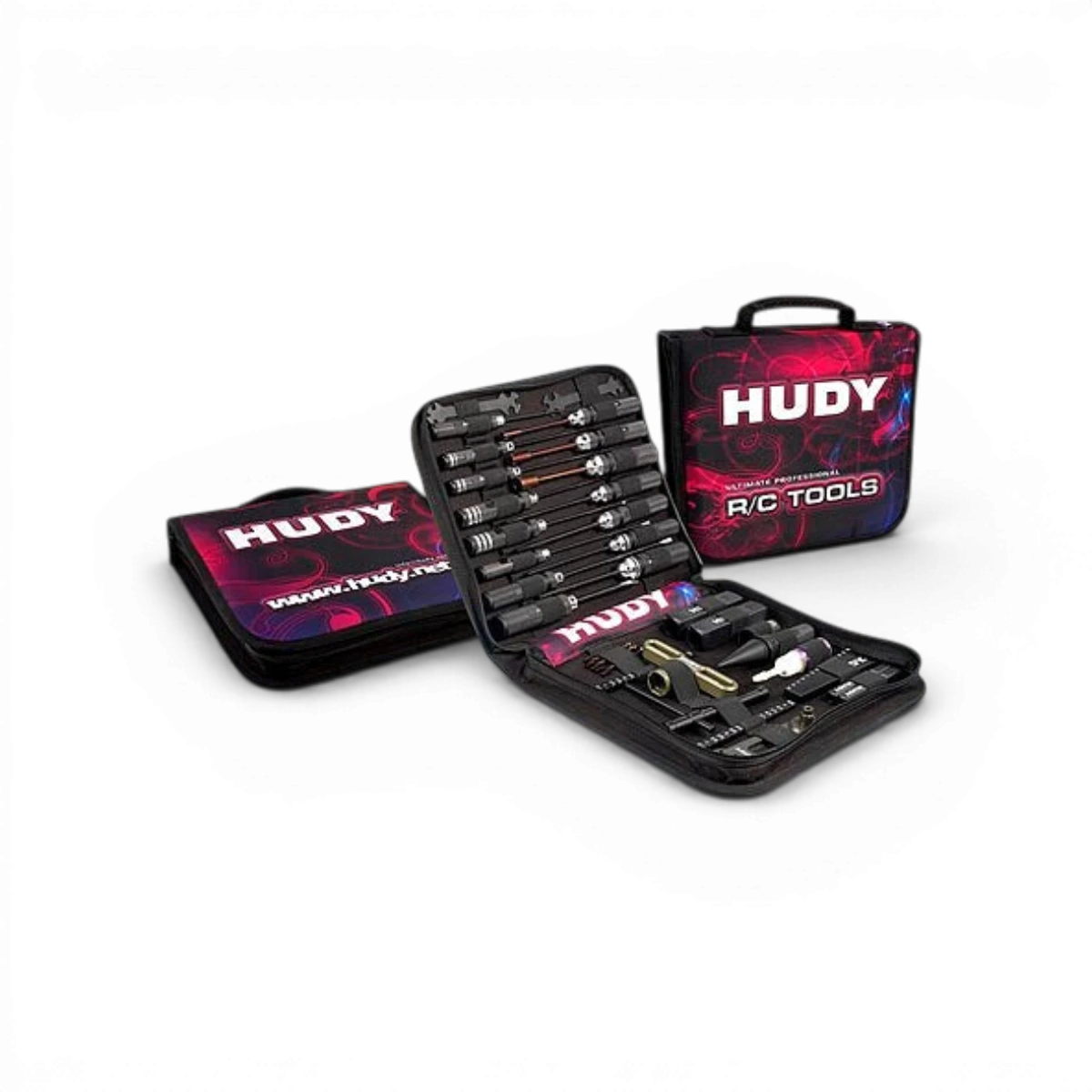 Trousse à outils large Hudy, accessoires de rangement avec plusieurs compartiments pour outils et petits accessoires.
