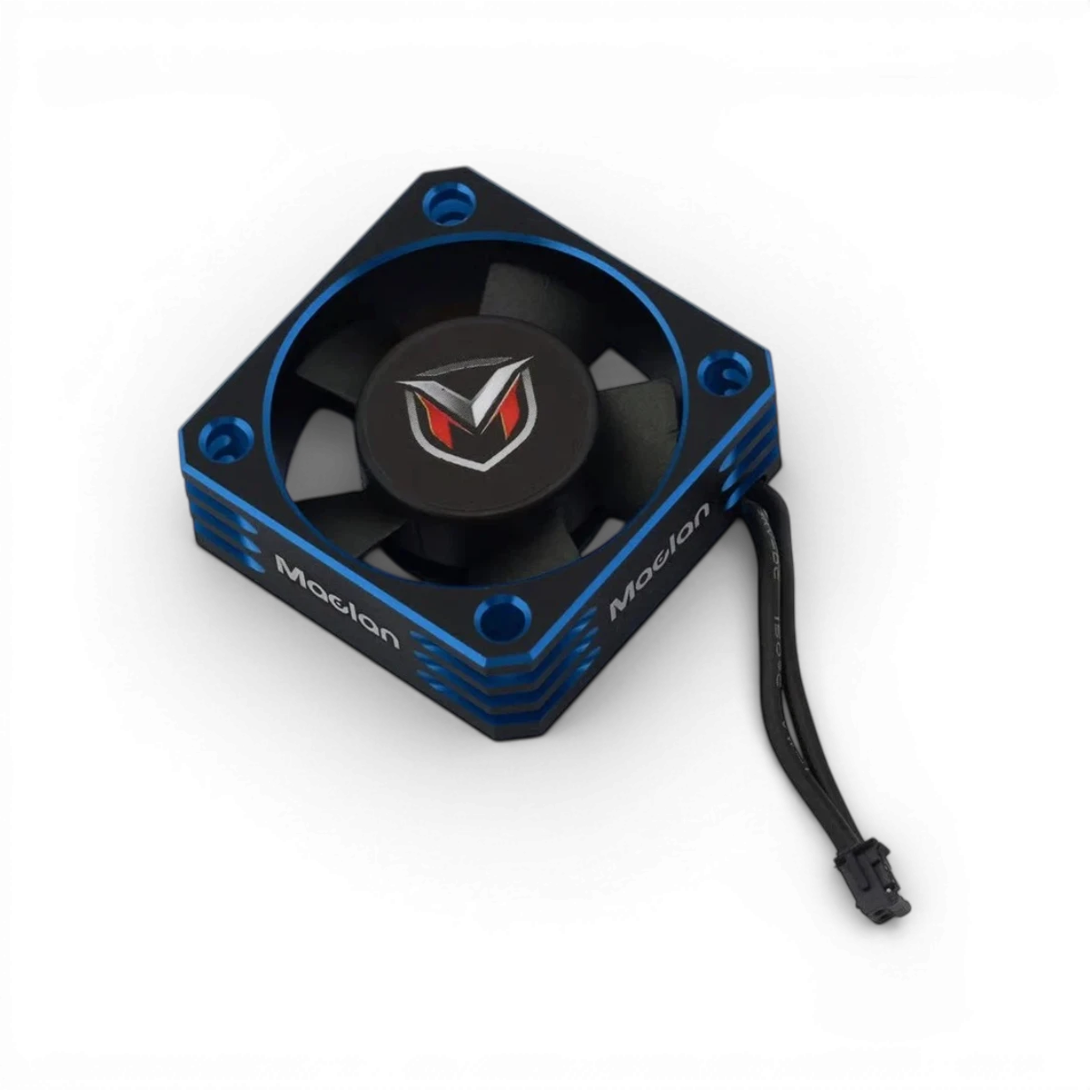 Ventilateur de refroidissement en aluminium premium de 30 mm de marque Maclan, pour électronique, vue de face.