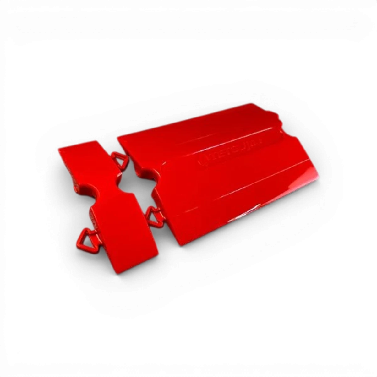 Vibreurs 1/10 Tetsujin Kerbs Curve System, accessoires pour voitures radiocommandées, montrant les vibreurs et le système de courbe.