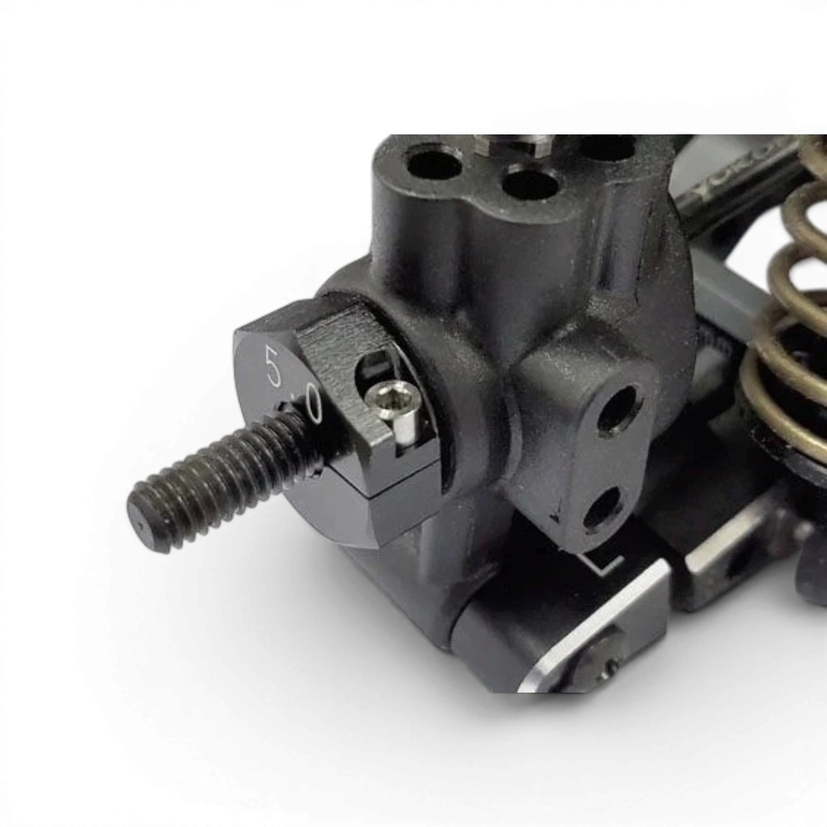 Vis en titane de 2x5mm pour électronique, de la marque Team Reve D, montrée en gros plan sur fond blanc.