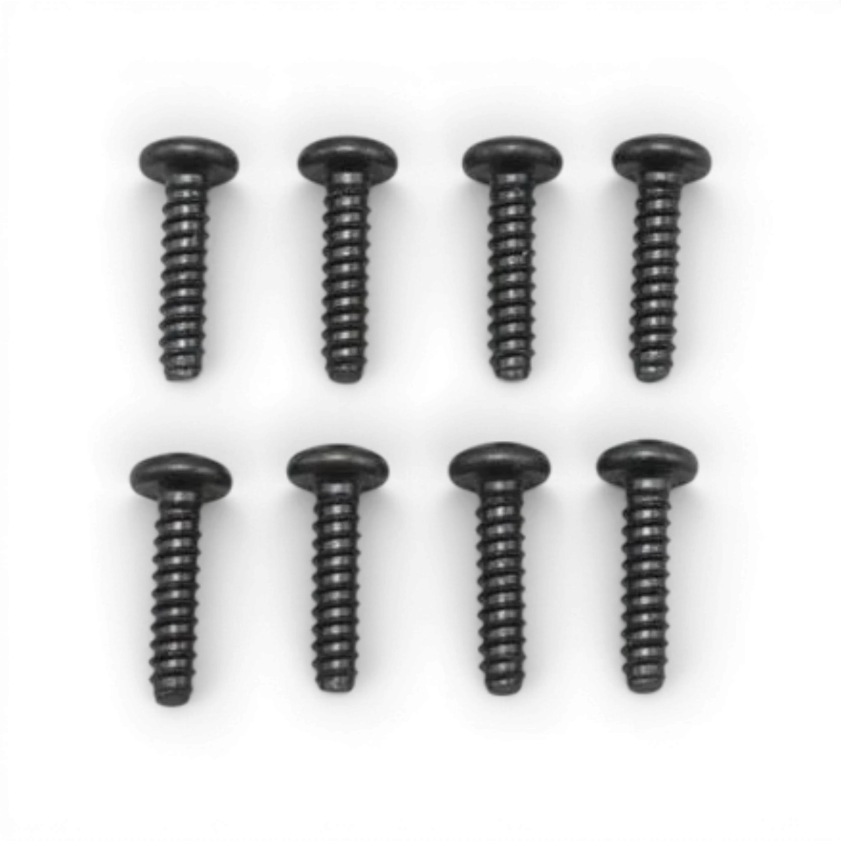 Vis auto-taraudeuse tête fraisée M2×8 mm de la marque Team Yokomo pour pièces détachées, visible avec filetage et tête fraisée.