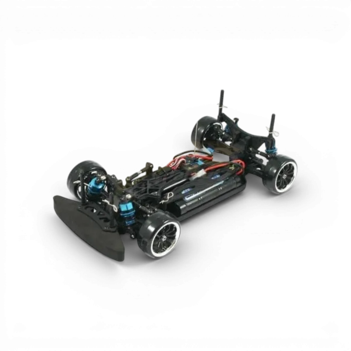 Voiture Banzai FTX 1/10 drift 4x4 verte, modèle RC avec carrosserie verte et détails précis pour la course et le drift.