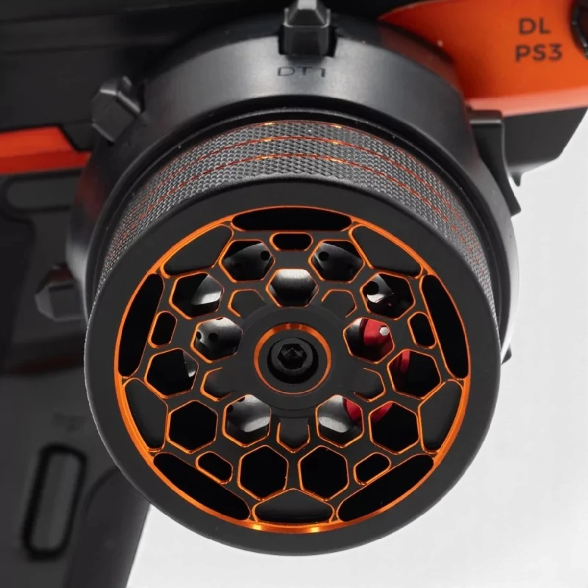 Volant en aluminium pour radio Konect X9S, accessoire électronique compatible, avec poignée élégante et boutons de contrôle visibles.