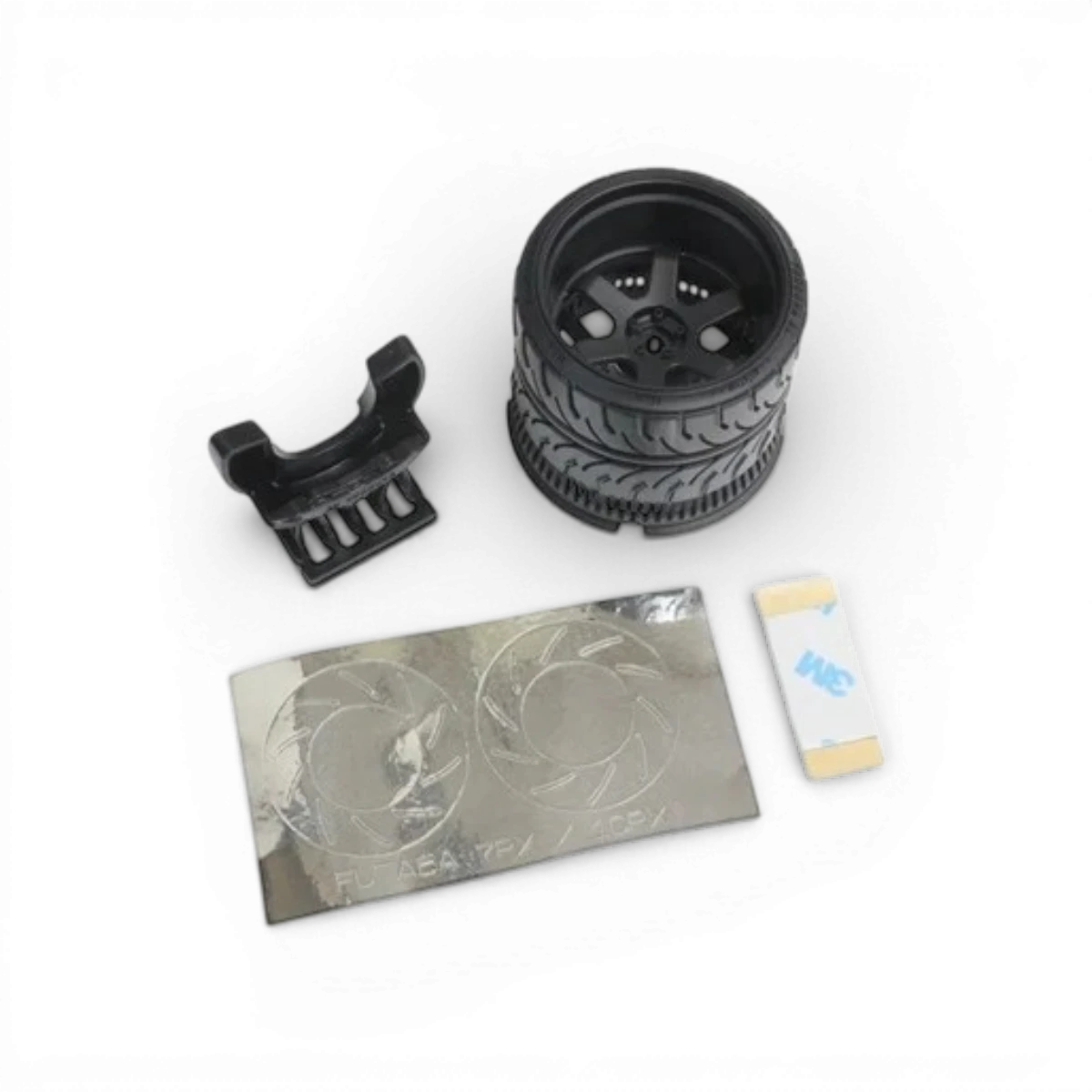 Volant émetteur TE37 Pandora RC pour radiocommandes Sanwa M17, MT-5 et MT-44, avec boutons et manette en plastique noir.