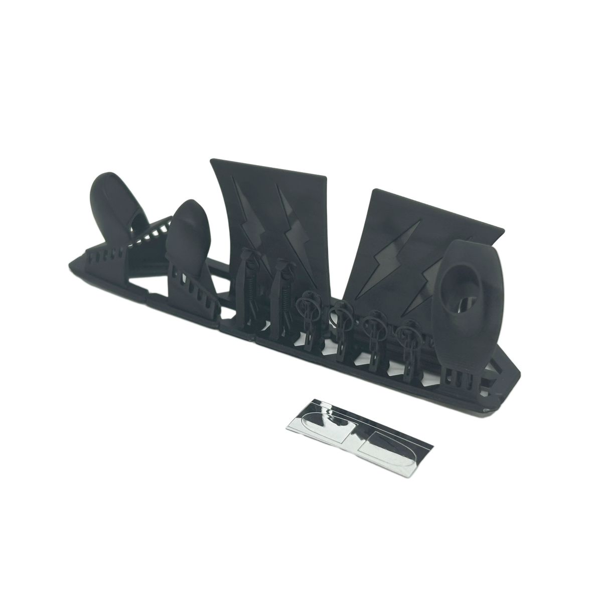 Kit accessoires carrosserie SHIBATA pour GR86, composants de carrosserie noirs et métalliques, prêt pour l'installation.