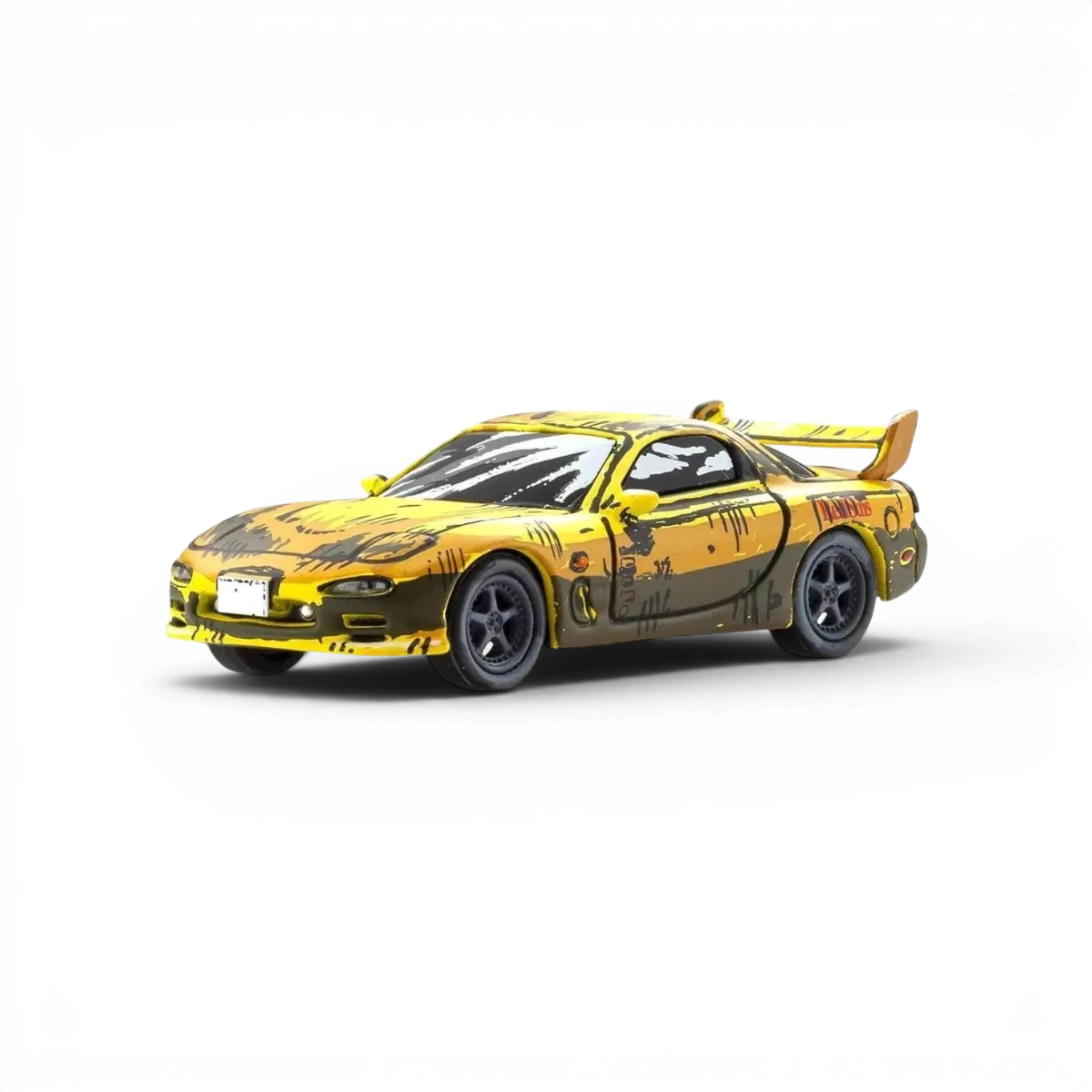 Ensemble de 3 voitures DriftParadiZ édition comic 1:64 Initial-D avec pièce gratuite, voitures de collection détaillées.
