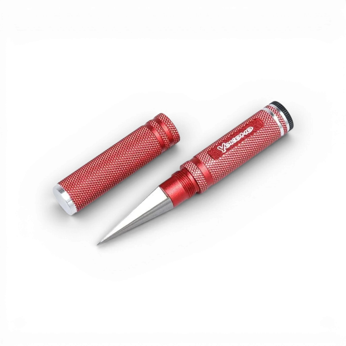 Alésoir rouge de l'accessoire Team Yokomo, outil de précision pour l'usinage et l'ajustement.