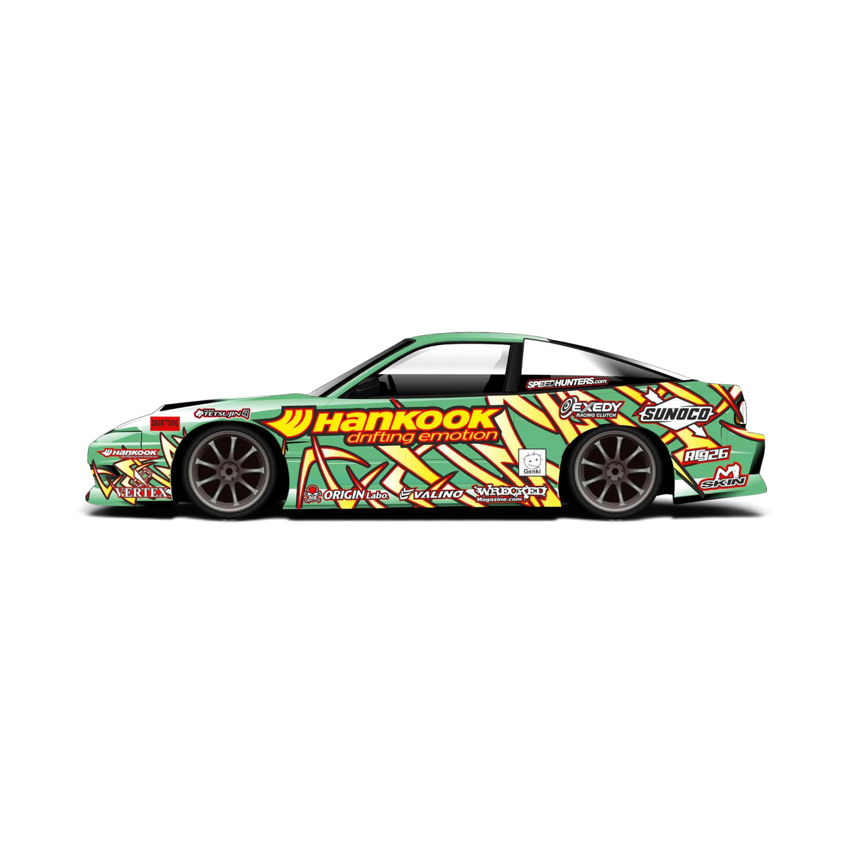 Autocollant de décoration complète Hankook par Black Drift Stickers, motif noir pour personnaliser votre véhicule.