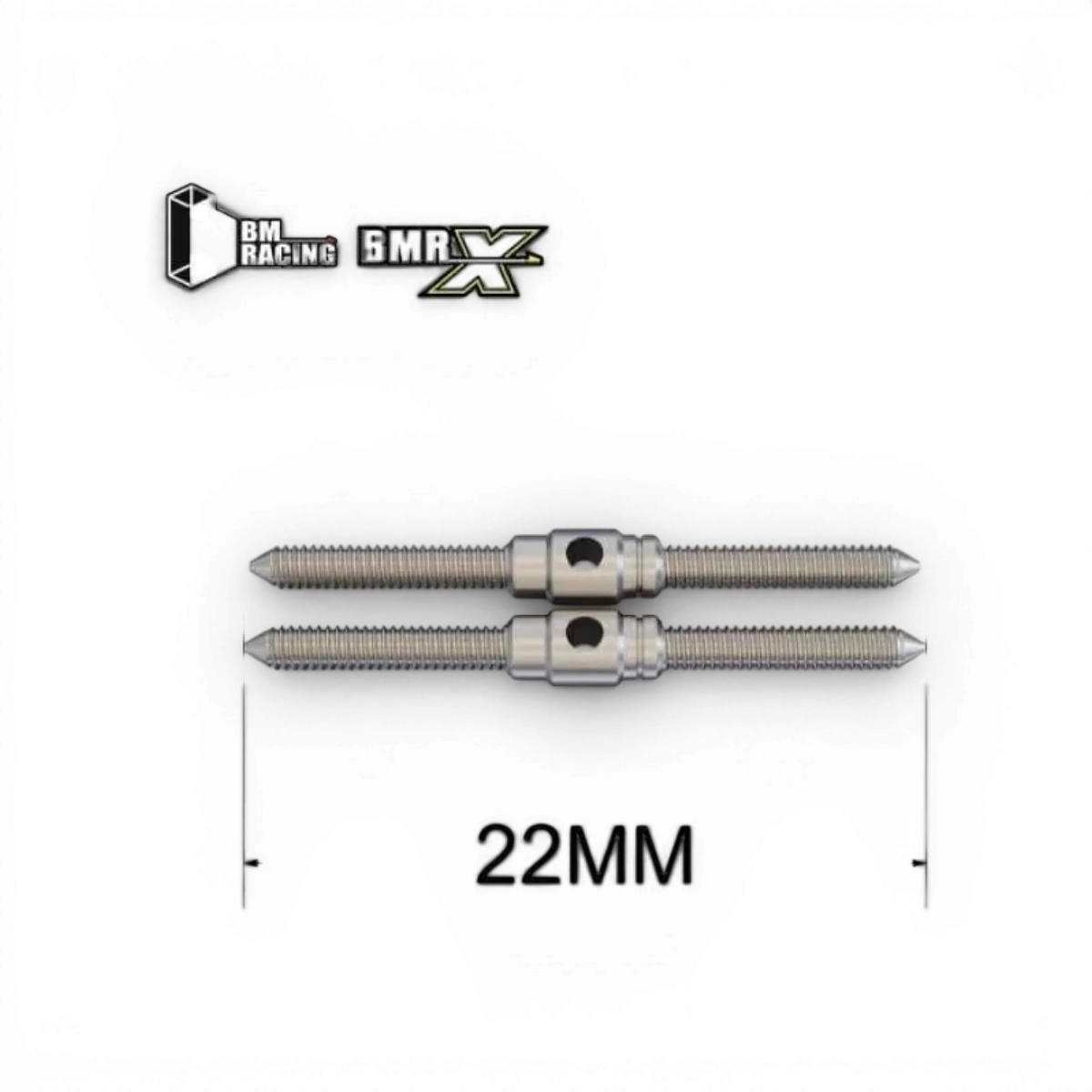 Biellettes de 22 mm pour modélisme 1/24 de la marque BM Racing, composant mécanique précis et robuste pour voitures RC.