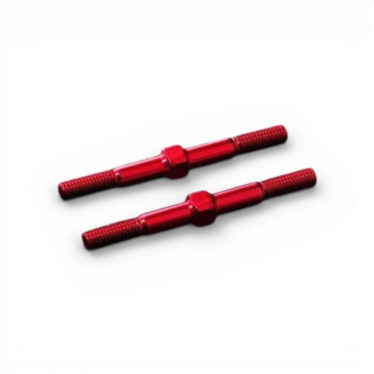 Biellettes renforcées en aluminium rouge 3x36 mm, pièces détachées pour modélisme, marque Max Speed Technology.