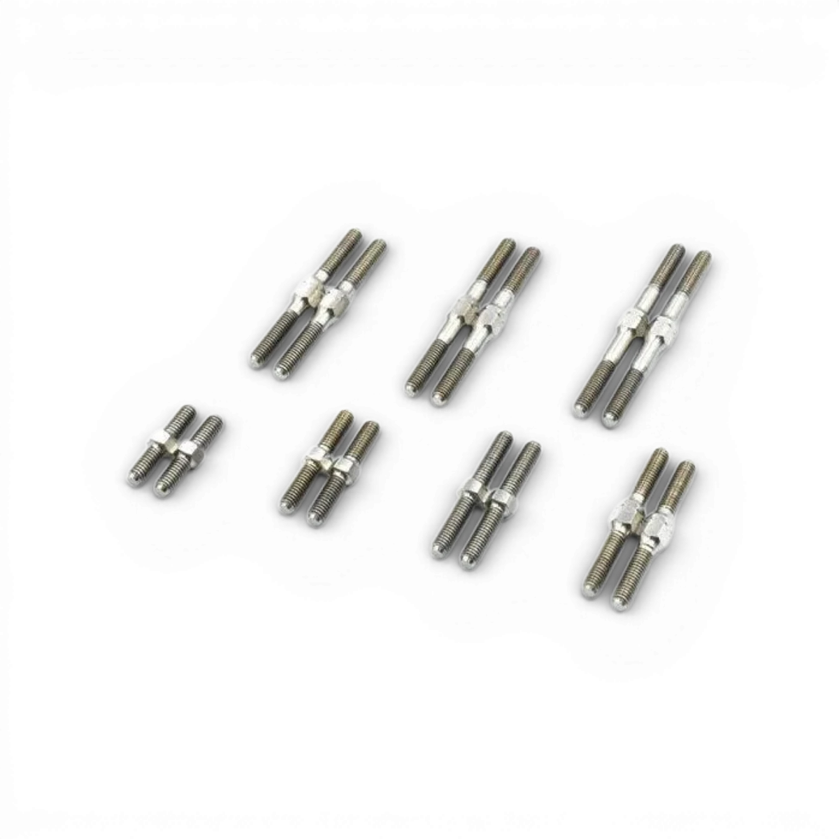 Biellettes en titane de 16mm de la marque Team Reve D, pièces détachées pour véhicules, montrant la finition en titane brillante.
