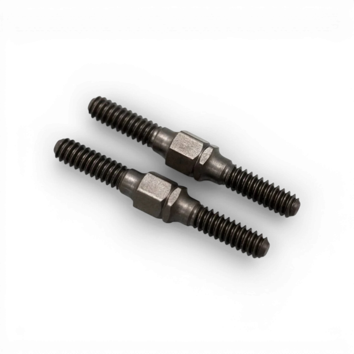 Biellettes universelles en acier renforcé de 25mm pour pièces détachées, marque Team Yokomo, visible en gros plan.