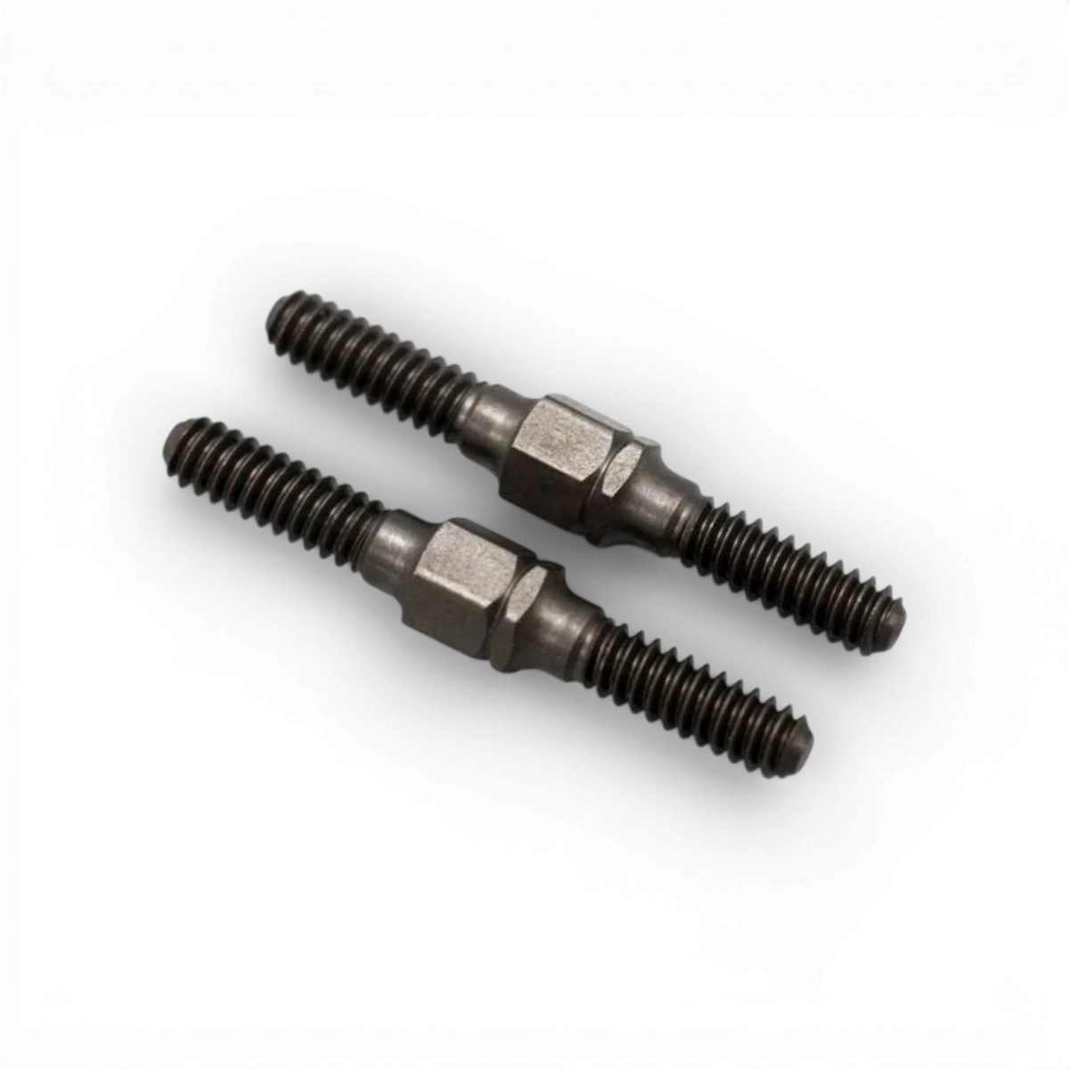 Biellettes universelles en acier renforcé de 27 mm pour pièces détachées, marque Team Yokomo, visible en gros plan.