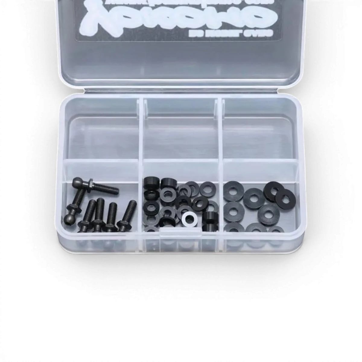 12 boîtes de rangement en accessoires Team Yokomo, dimensions 59x87x22 cm, pour organiser efficacement.