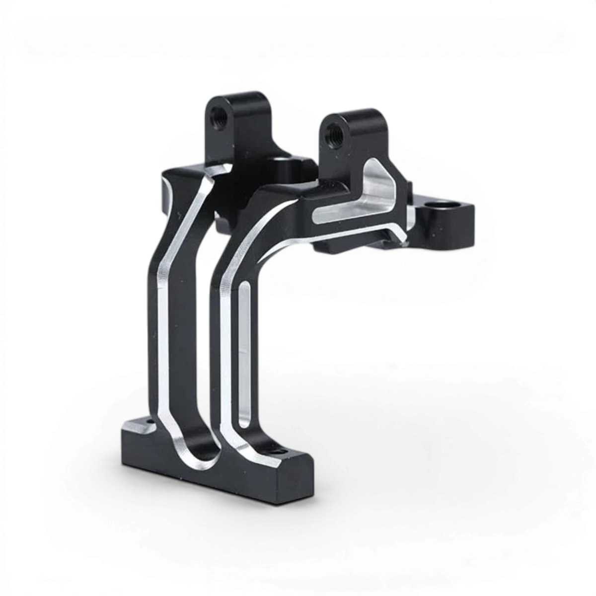 Pièce détachée, bulkhead avant en aluminium monobloc anodisé, pour voiture RC Team Yokomo Y2 302DPLA.