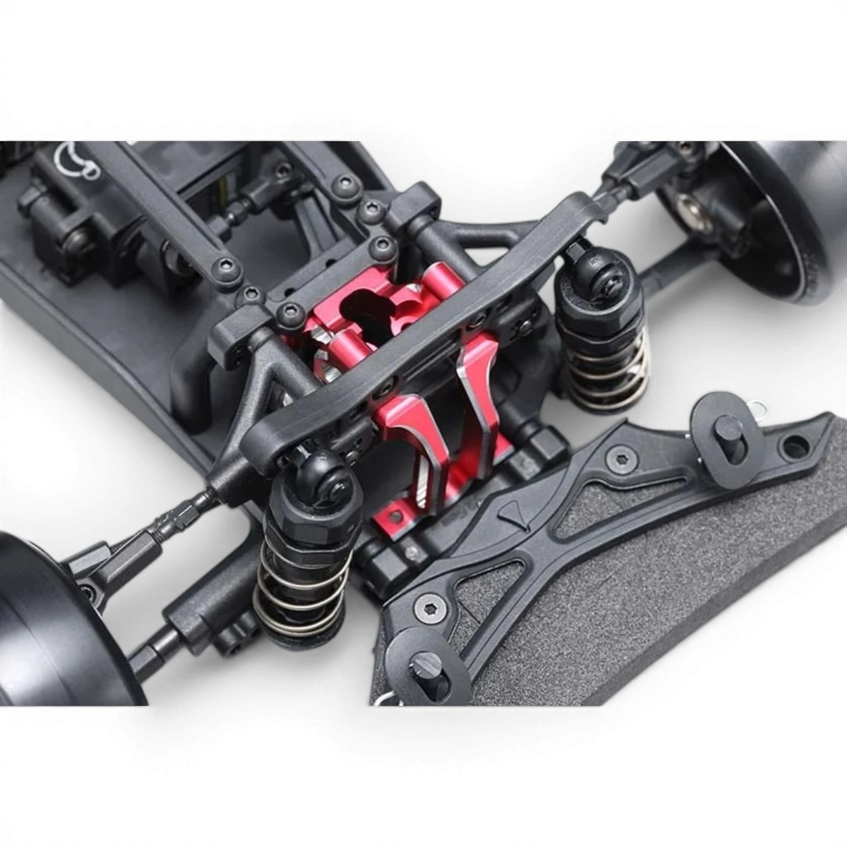 Pièces détachées Team Yokomo, bulkhead avant en aluminium monobloc anodisé pour voiture RC.