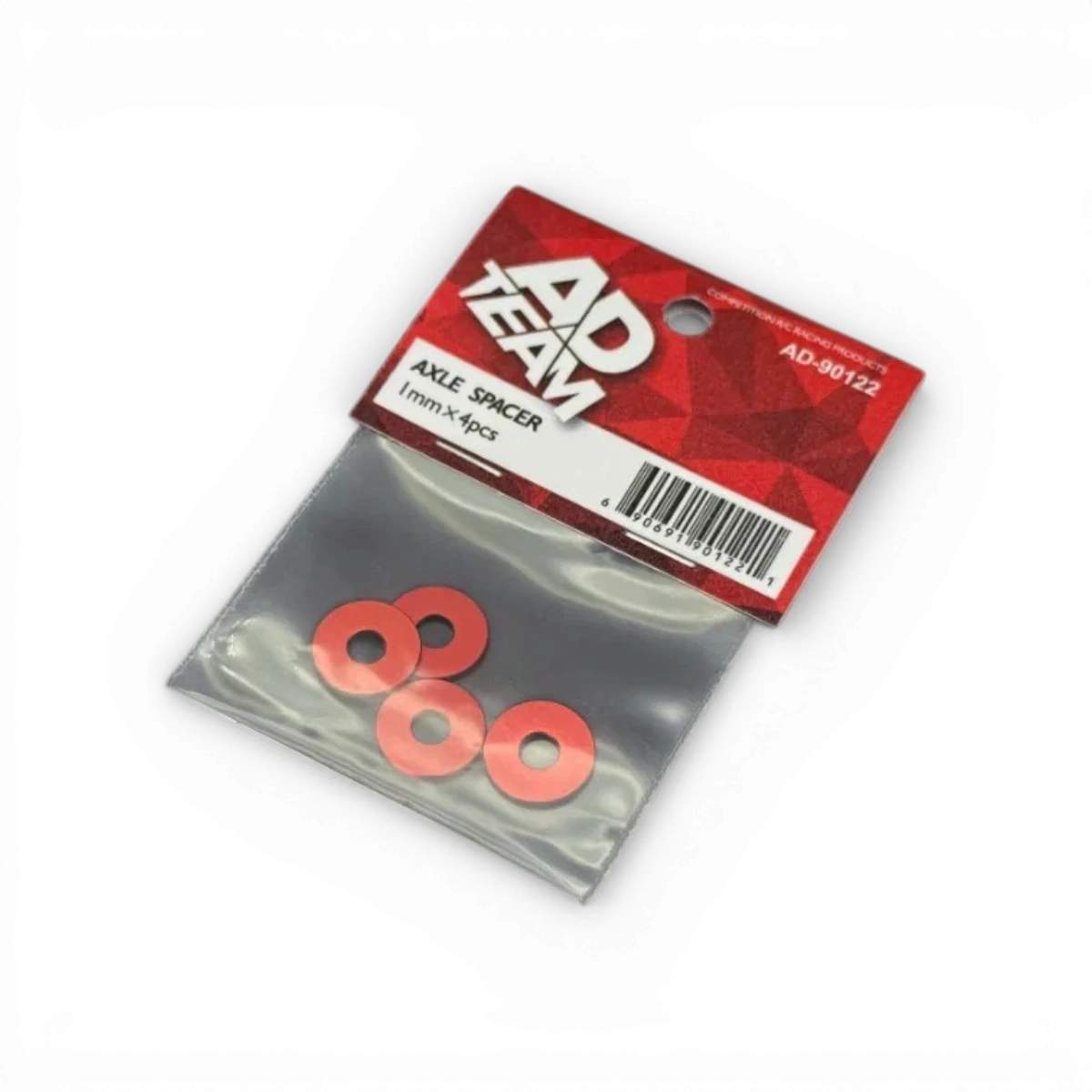 Cales de roues en aluminium TEAM AD pour vélo, avec fixation robuste et design léger, visibles en noir avec logo.