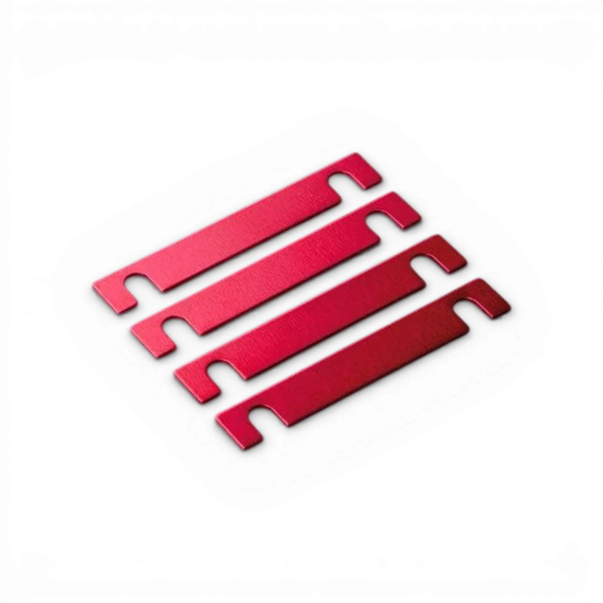 Cales Kickup 0,5 mm Rouge de Max Speed Technology, pièce détachée pour vélo, visible en rouge avec détails techniques.