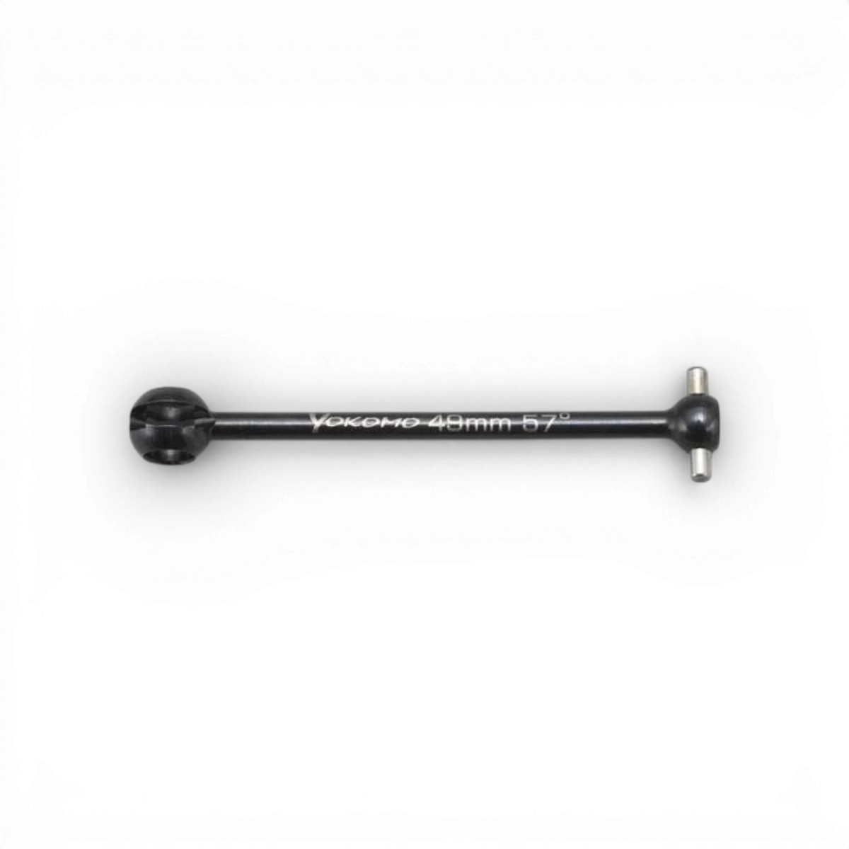 Cardan universel 49 mm pour pièces détachées Team Yokomo, montrant la pièce en métal avec détails techniques visibles