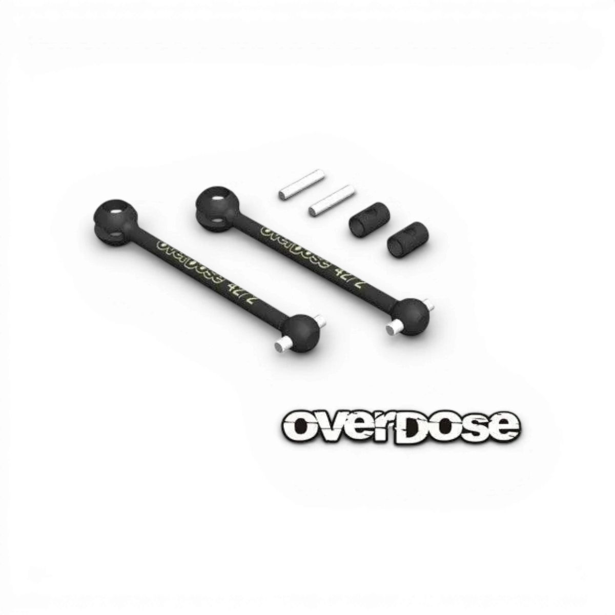 Cardans et joints cardans Overdose, pièces détachées de 42mm/2mm, montrés en gros plan, pour réparation mécanique.