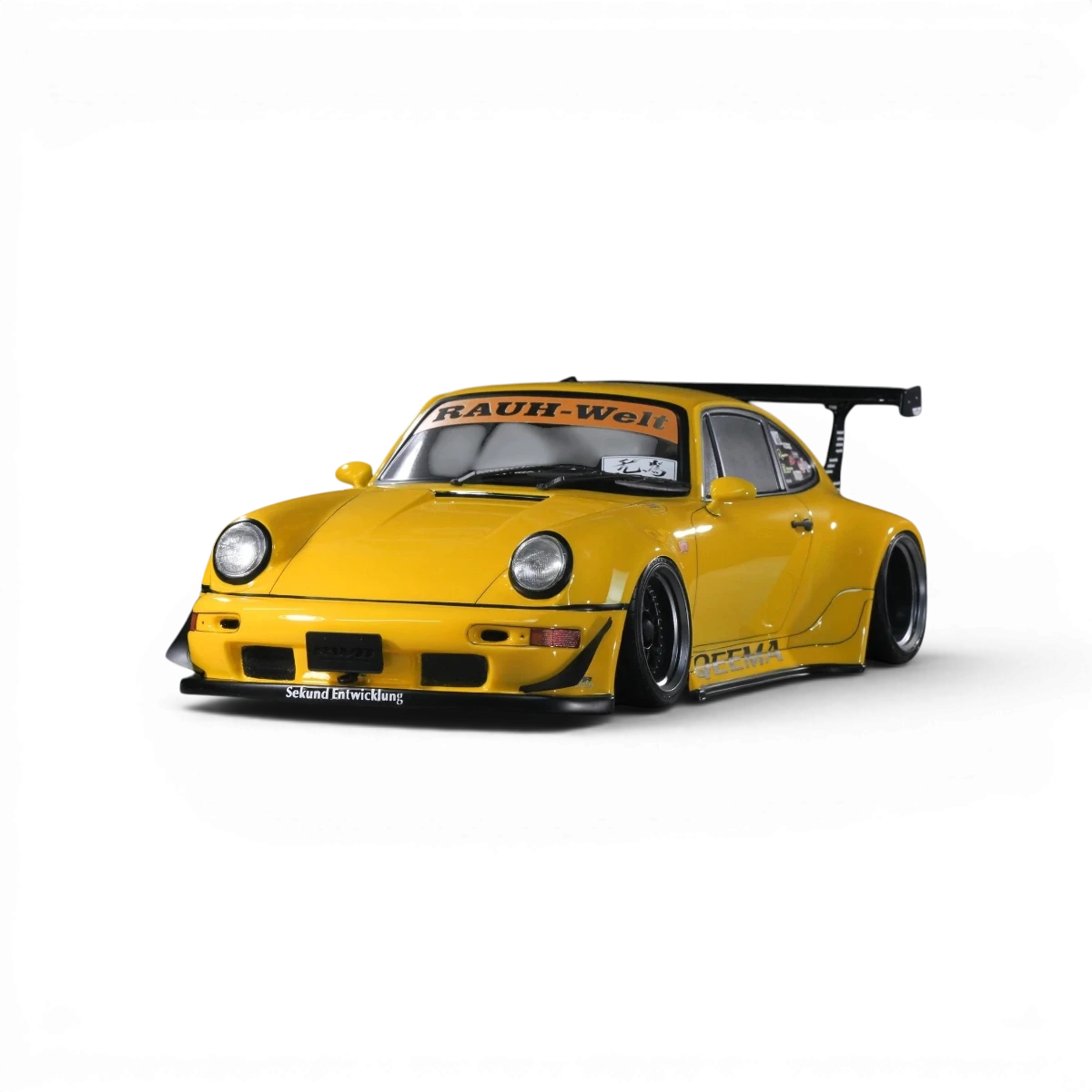 Carrosserie Pandora RC RWB 964 Type Rauh-Welt Begriff pour voiture RC, finition détaillée et design distinctif.
