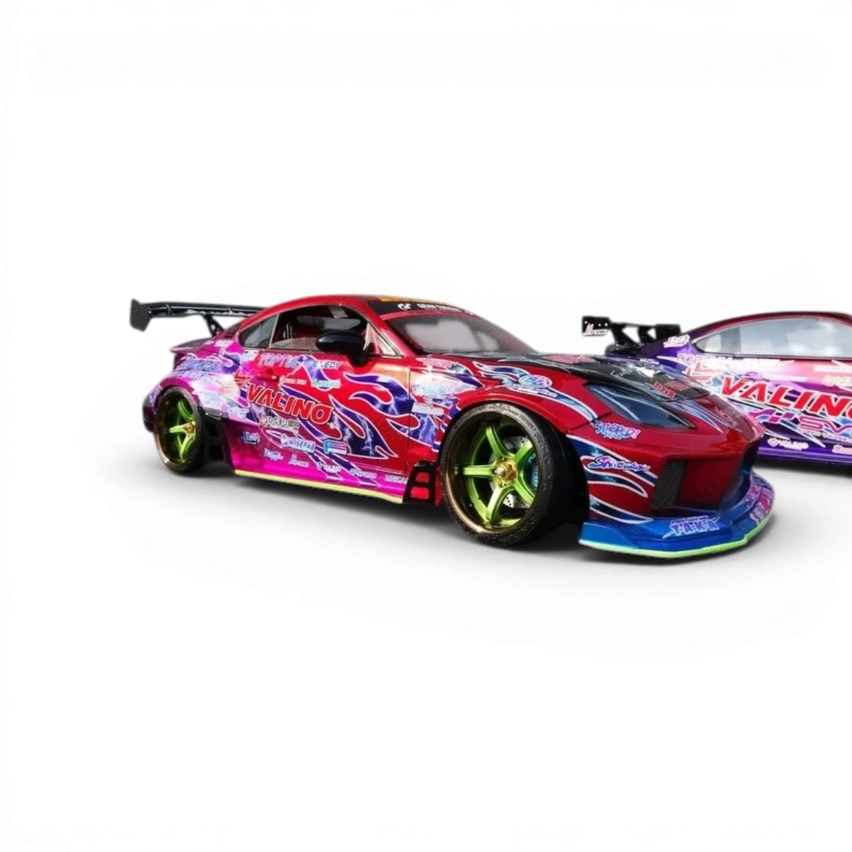 Carrosserie Toyota GR86 Naoki Nakamura Street Ver pour voiture RC, modèle Addiction RC Design, vue de face et détails.