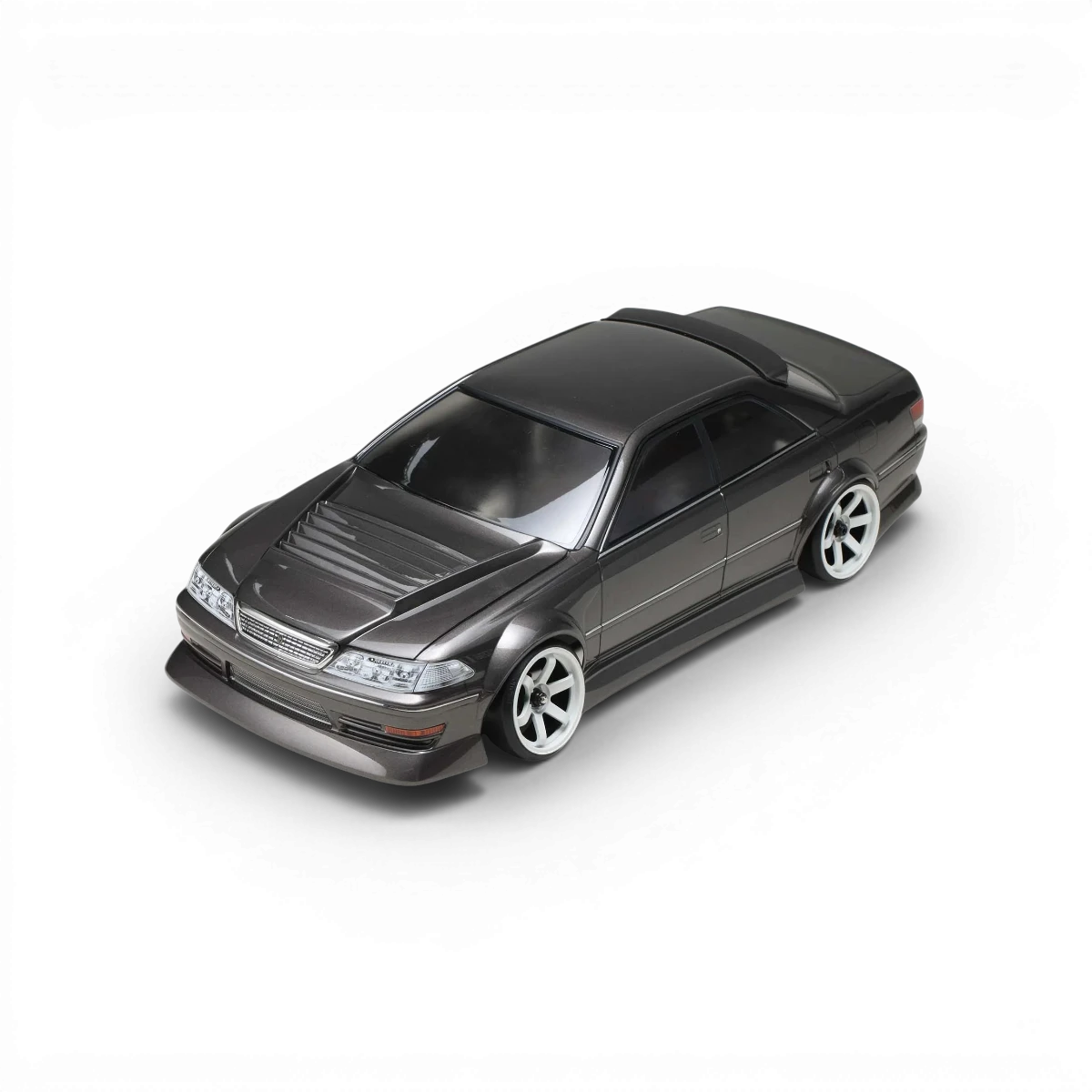 Carrosserie Toyota JZX100 Mark II BN Sports pour voiture RC, marque Team Yokomo, finition détaillée, vue de face.