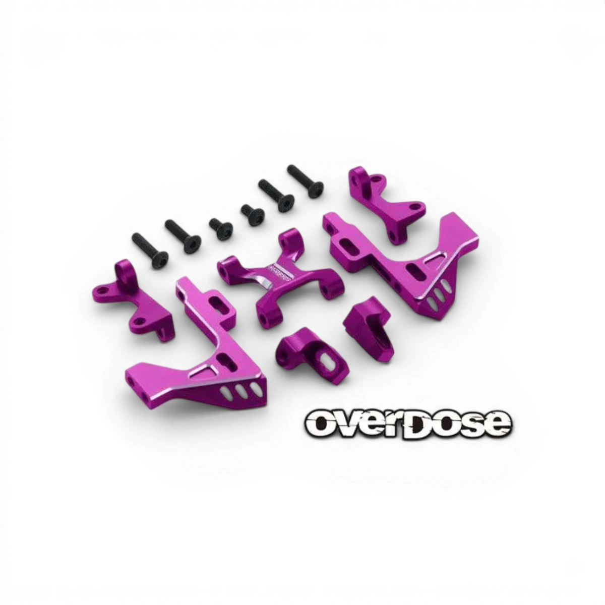 Cellule avant en aluminium V3 de la marque Overdose, pièce détachée robuste pour moto ou véhicule.