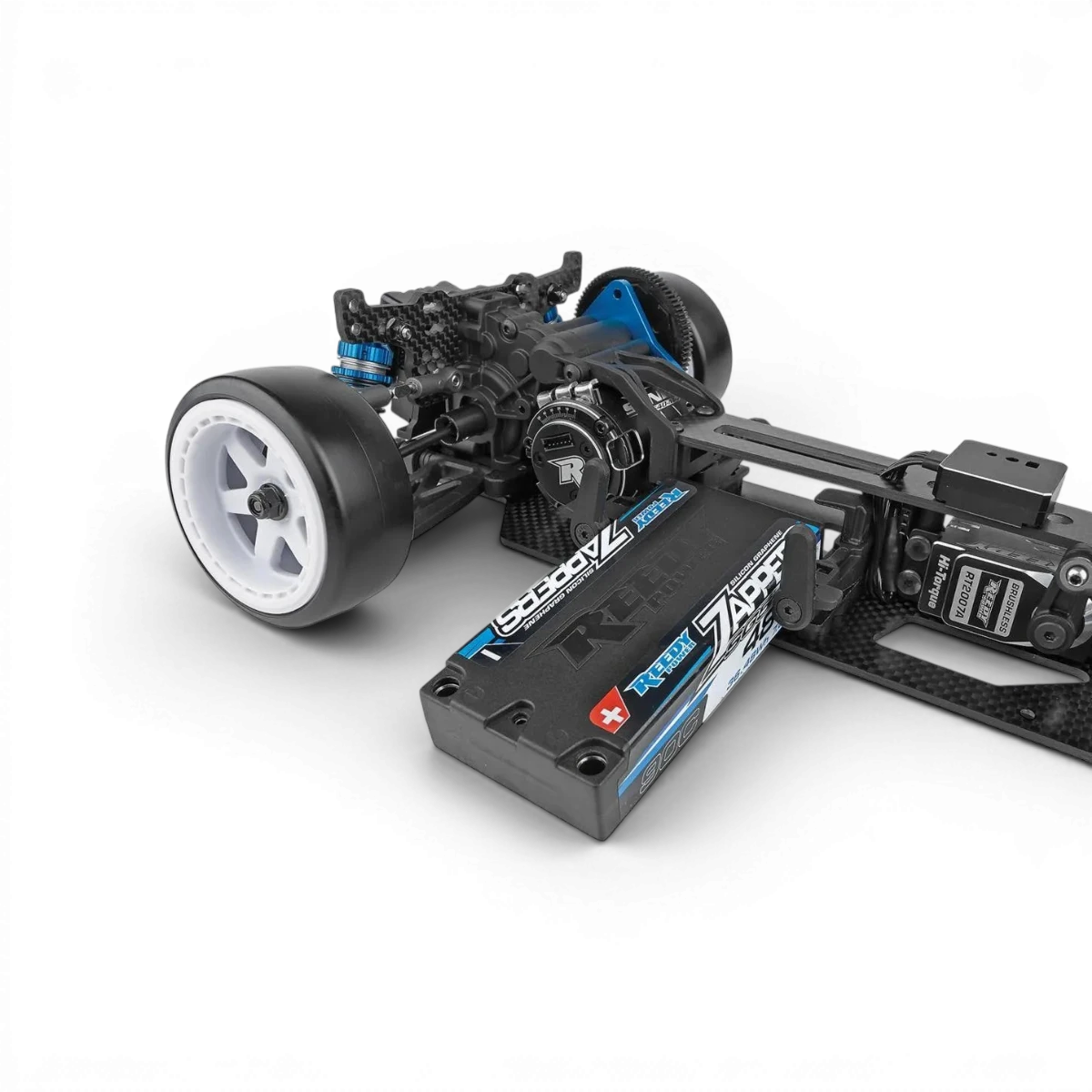 Châssis drift DC10 Kit de DriftParadiZ avec composants en plastique et métal pour voiture RC de drift.